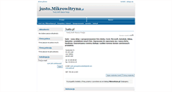 Desktop Screenshot of justo.mikrowitryna.pl