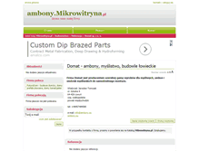 Tablet Screenshot of ambony.mikrowitryna.pl