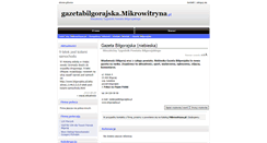 Desktop Screenshot of gazetabilgorajska.mikrowitryna.pl