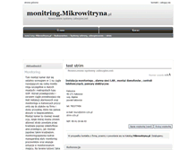 Tablet Screenshot of monitring.mikrowitryna.pl