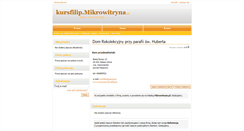 Desktop Screenshot of kursfilip.mikrowitryna.pl