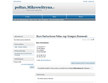 Tablet Screenshot of poltax.mikrowitryna.pl
