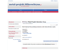 Tablet Screenshot of metal-projekt.mikrowitryna.pl
