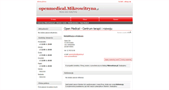Desktop Screenshot of openmedical.mikrowitryna.pl
