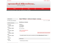 Tablet Screenshot of openmedical.mikrowitryna.pl
