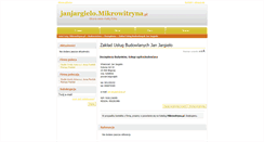 Desktop Screenshot of janjargielo.mikrowitryna.pl