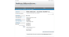 Desktop Screenshot of budrem.mikrowitryna.pl