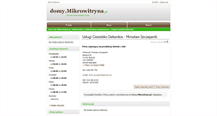 Desktop Screenshot of domy.mikrowitryna.pl