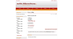 Desktop Screenshot of meble.mikrowitryna.pl