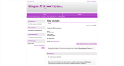 Desktop Screenshot of kingas.mikrowitryna.pl