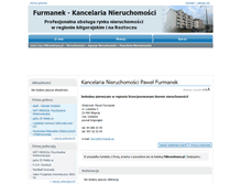 Tablet Screenshot of nieruchomosci-furmanek.mikrowitryna.pl