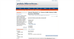 Desktop Screenshot of pralnia.mikrowitryna.pl
