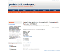 Tablet Screenshot of pralnia.mikrowitryna.pl