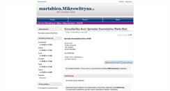 Desktop Screenshot of martabien.mikrowitryna.pl