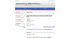 Desktop Screenshot of japanstyle24.mikrowitryna.pl