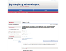 Tablet Screenshot of japanstyle24.mikrowitryna.pl