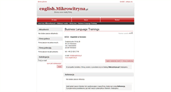 Desktop Screenshot of english.mikrowitryna.pl